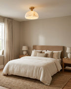 Moss Glow Alabaster Semi- Flush Mount — product view 8