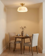 Moss Glow Alabaster Semi- Flush Mount — product view 11