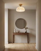 Moss Glow Alabaster Semi- Flush Mount — product view 12