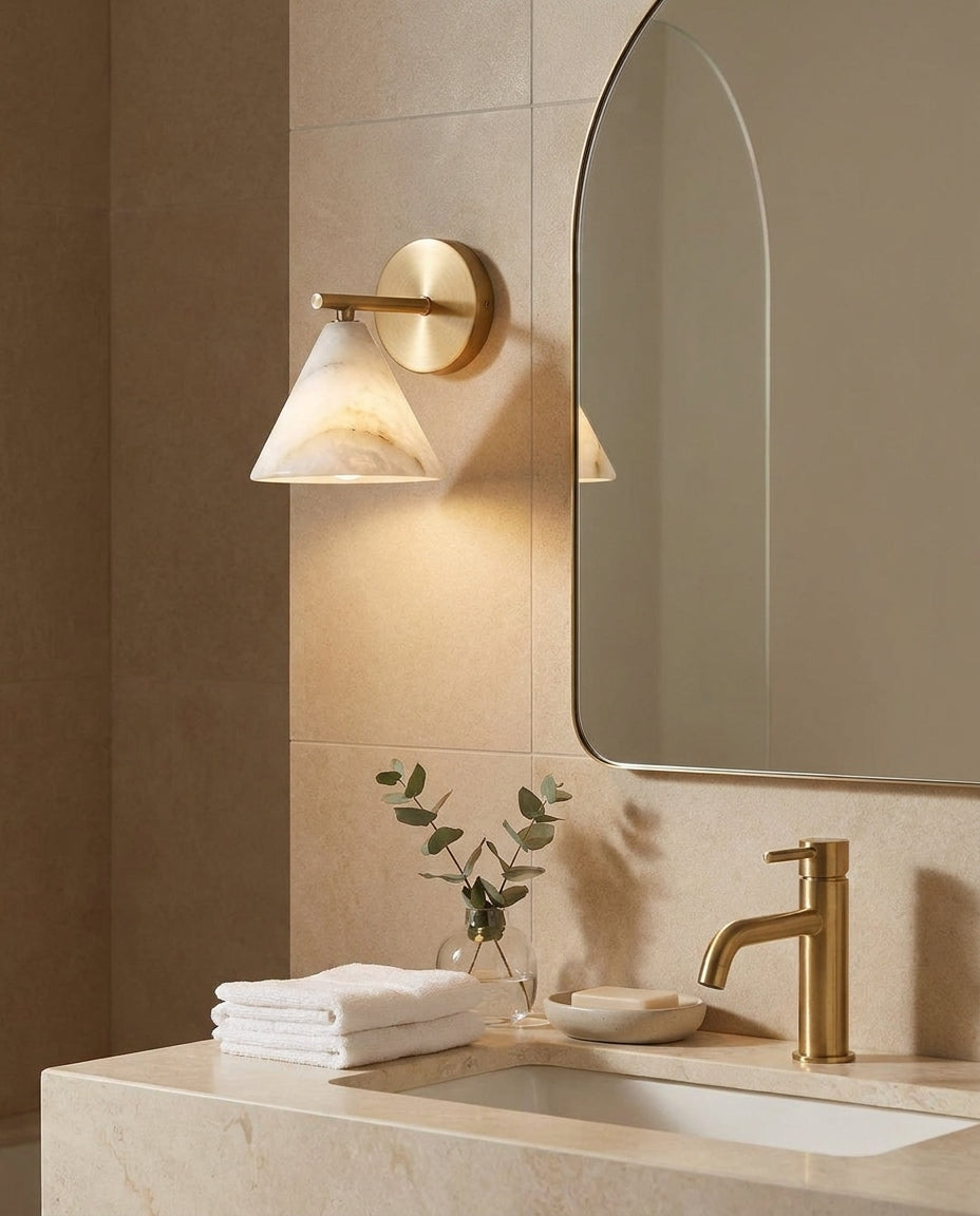 Finley Alabaster Wall Sconce — product view 6