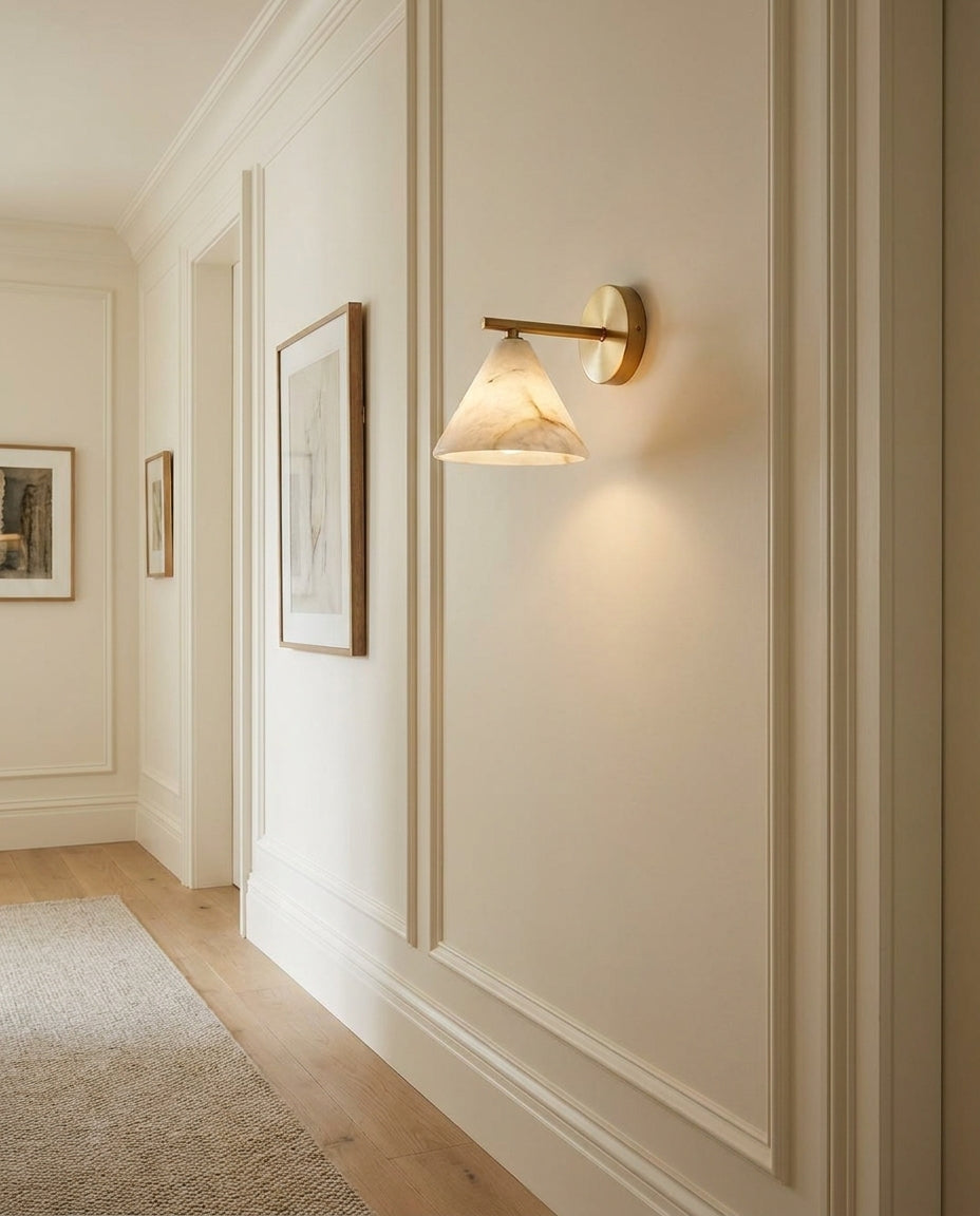 Finley Alabaster Wall Sconce — product view 8