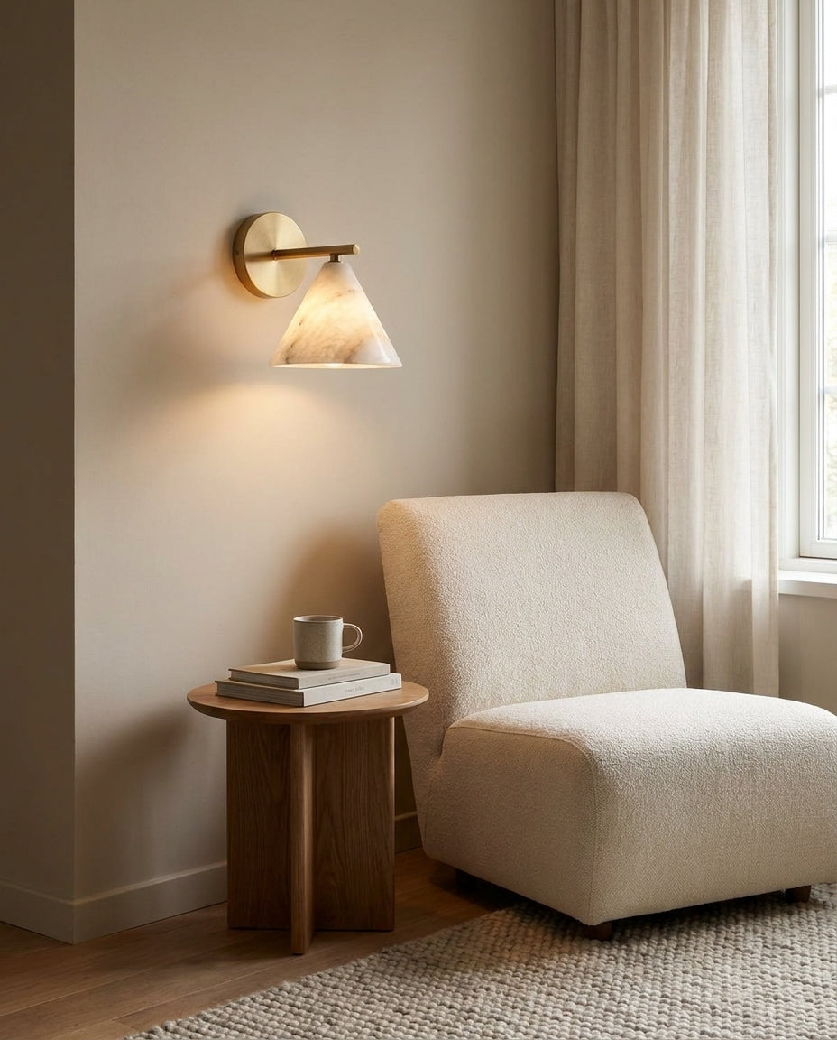 Finley Alabaster Wall Sconce — product view 9