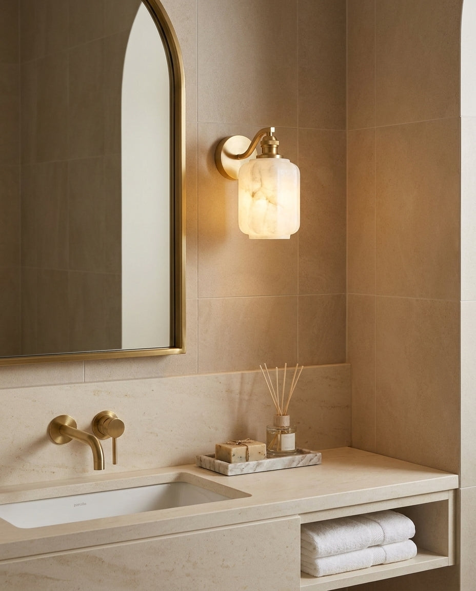 Henry Alabaster Wall Sconce — product view 3