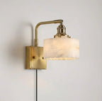 Cavella Alabaster Plug In Wall Sconce — product view 2