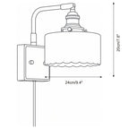 Cavella Alabaster Plug In Wall Sconce — product view 5