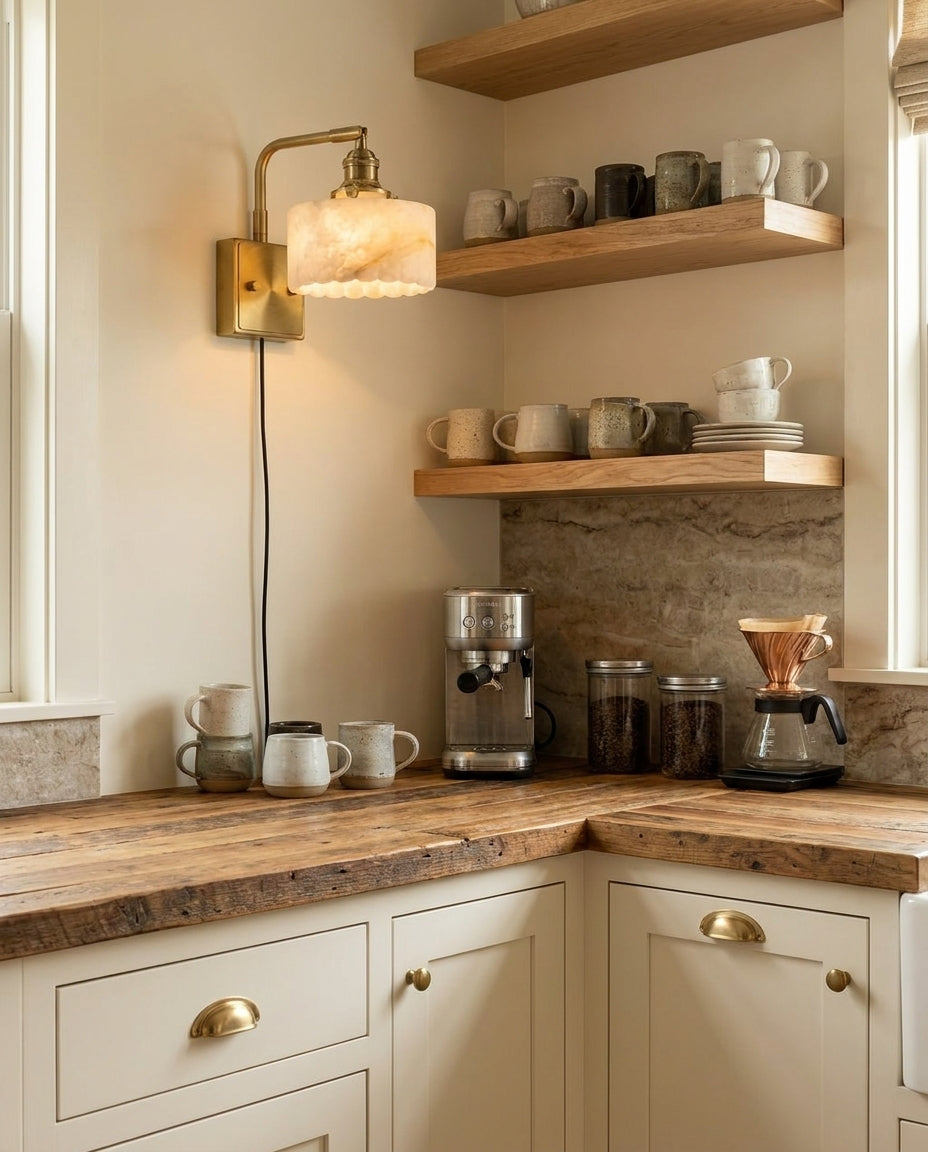 Cavella Alabaster Plug In Wall Sconce — product view 6