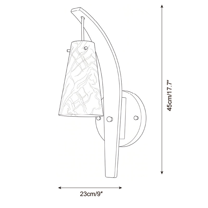 Karo Alabaster Wall Sconce — product view 5