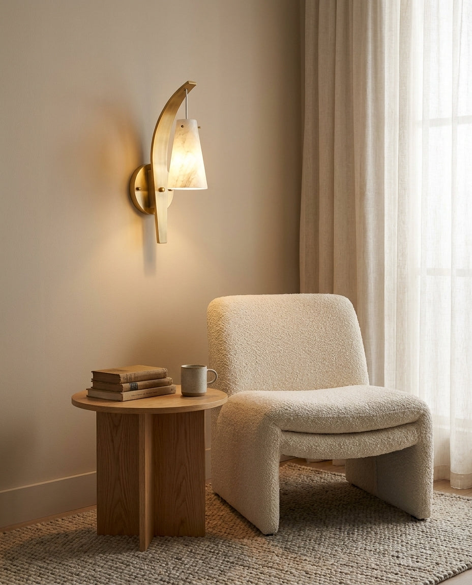 Karo Alabaster Wall Sconce — product view 7