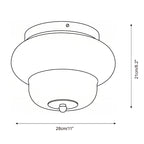 Opaque Semi-Flush Mount — product view 5