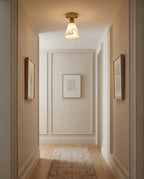 Nalia Alabaster Semi-Flush Mount — product view 3