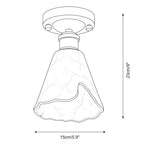 Nalia Alabaster Semi-Flush Mount — product view 5