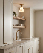 Nalia Alabaster Semi-Flush Mount — product view 6