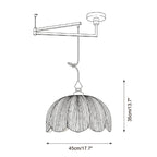 Ruffle Swing Arm Pendant Lamp — product view 6