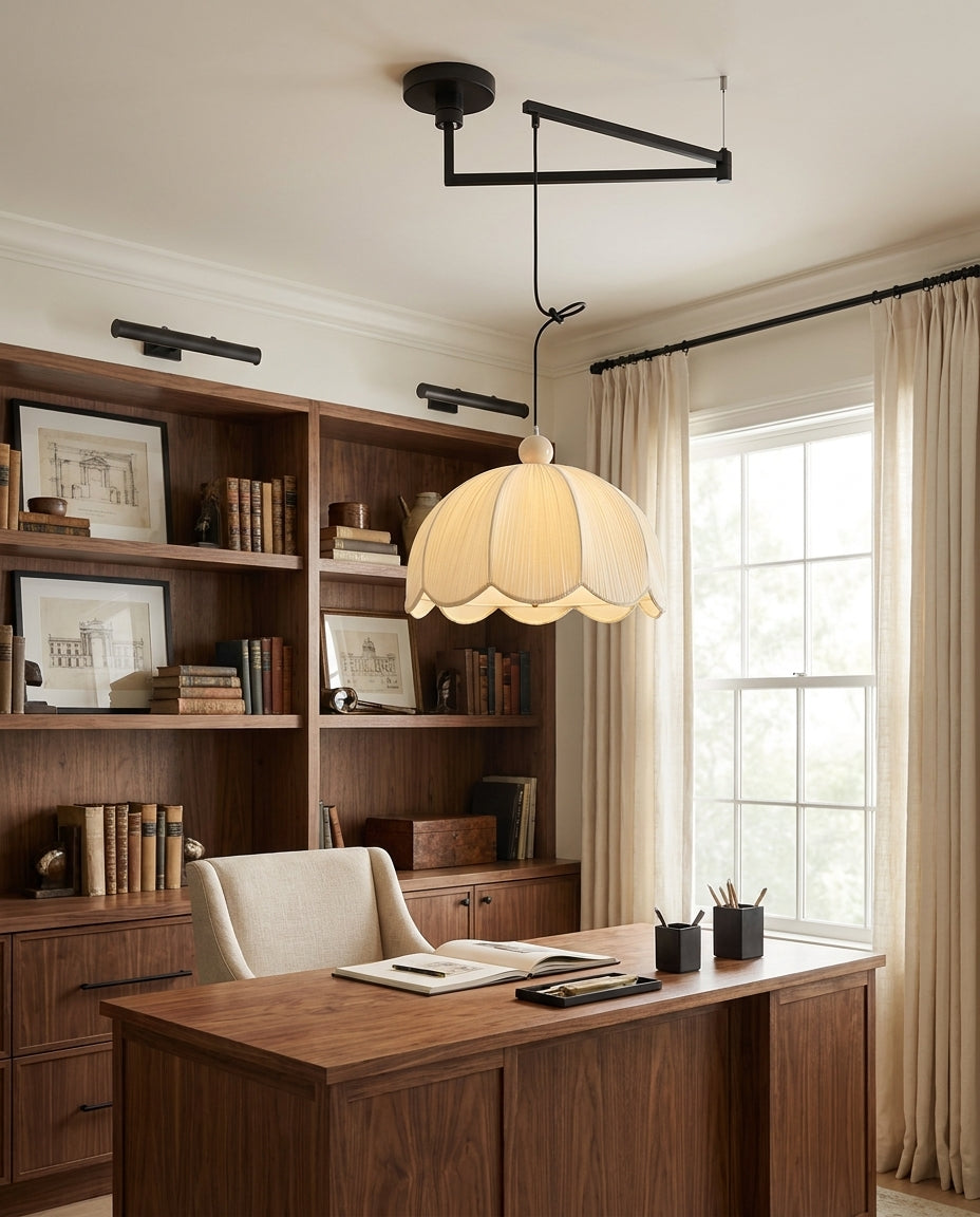 Ruffle Swing Arm Pendant Lamp — product view 8