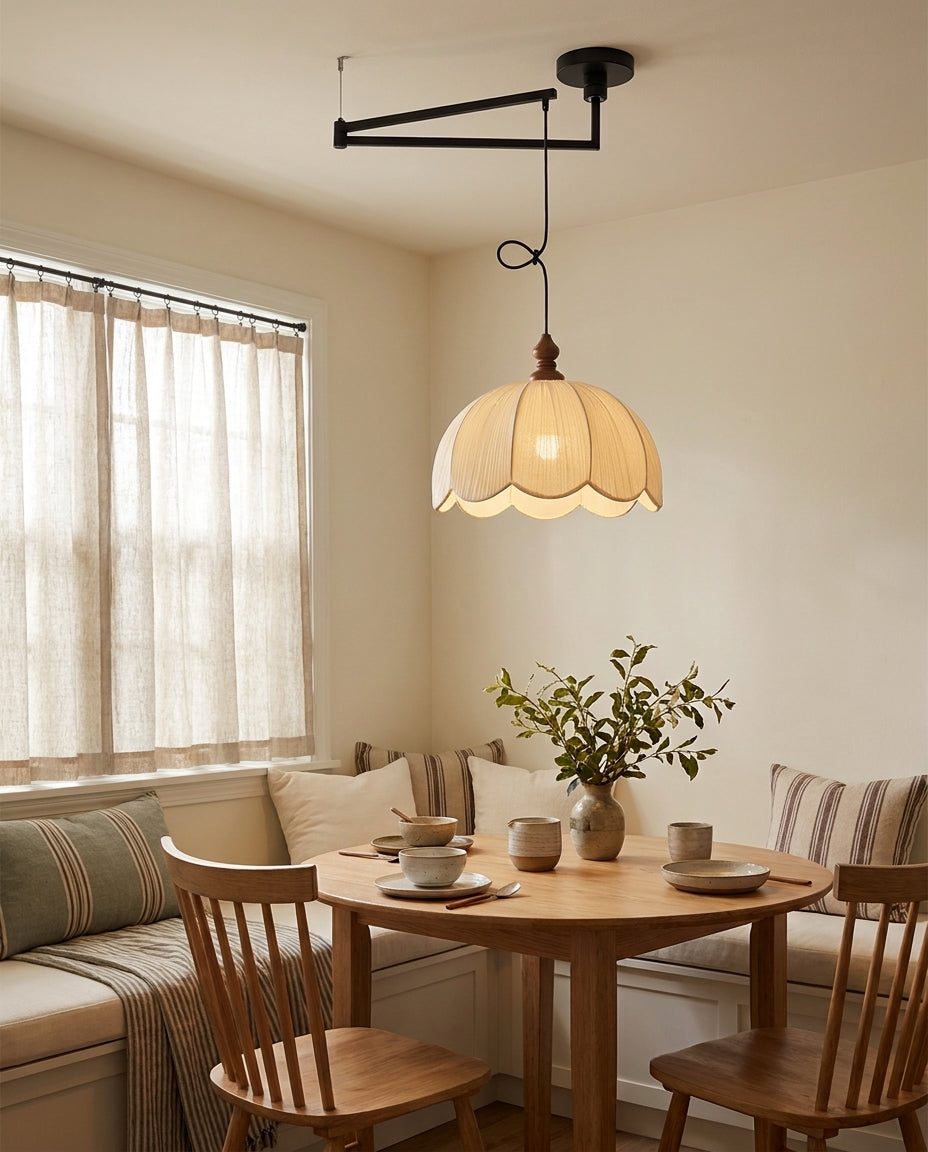 Ruffle Swing Arm Pendant Lamp — product view 9