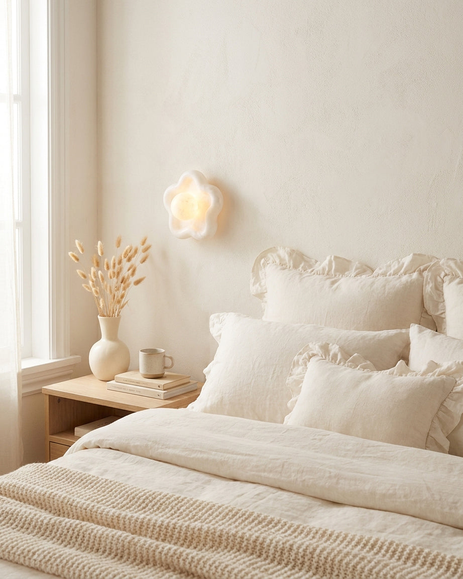 Star Alabaster Wall Sconce — product view 3