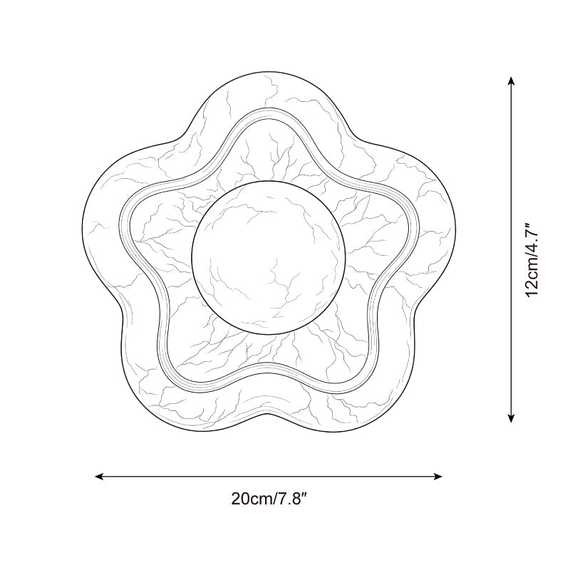 Star Alabaster Wall Sconce — product view 5
