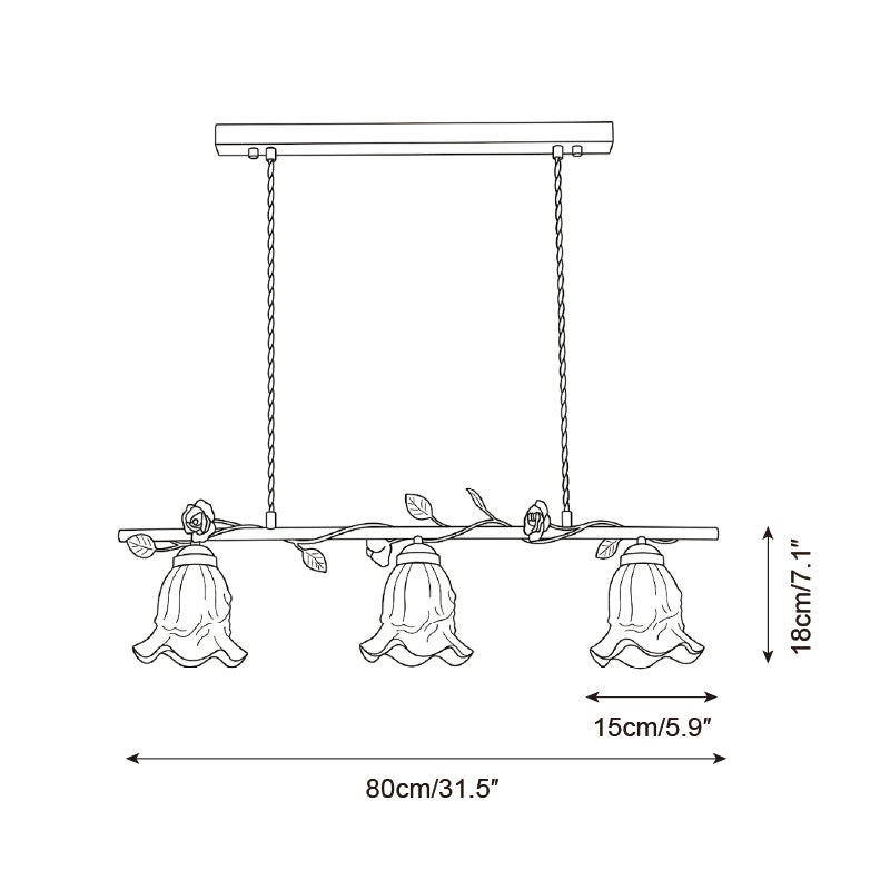 Vinecroft Glass Chandelier — product view 5