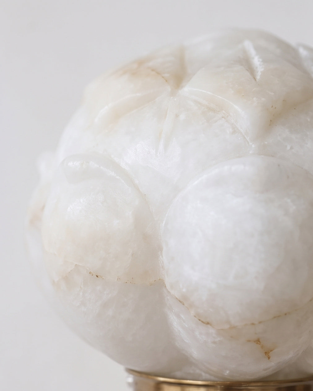 Lotus Flower Alabaster Wall Sconce — product view 12
