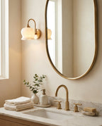 Millie Bells Alabaster Wall Sconce — product view 2