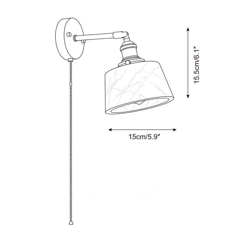 Cavella Alabaster Wall Sconce — product view 5