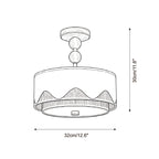 Crestwyn Semi-Flush Mount — product view 5