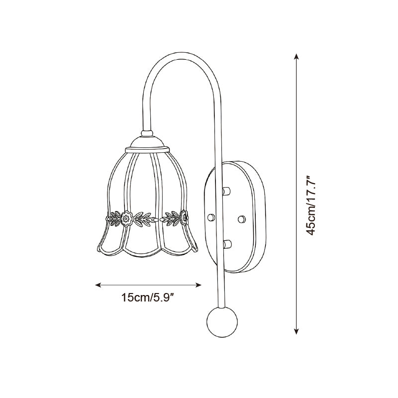 Laureden Glass Wall Sconce — product view 5