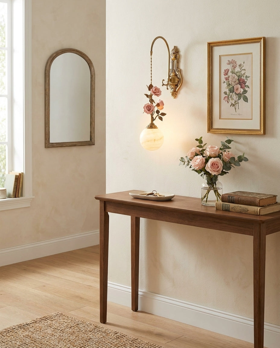 Lunafleur Alabaster Wall Sconce — product view 2