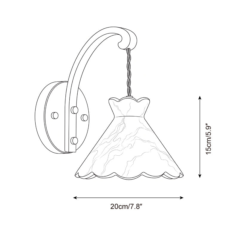 Serena Alabaster Wall Sconce — product view 5