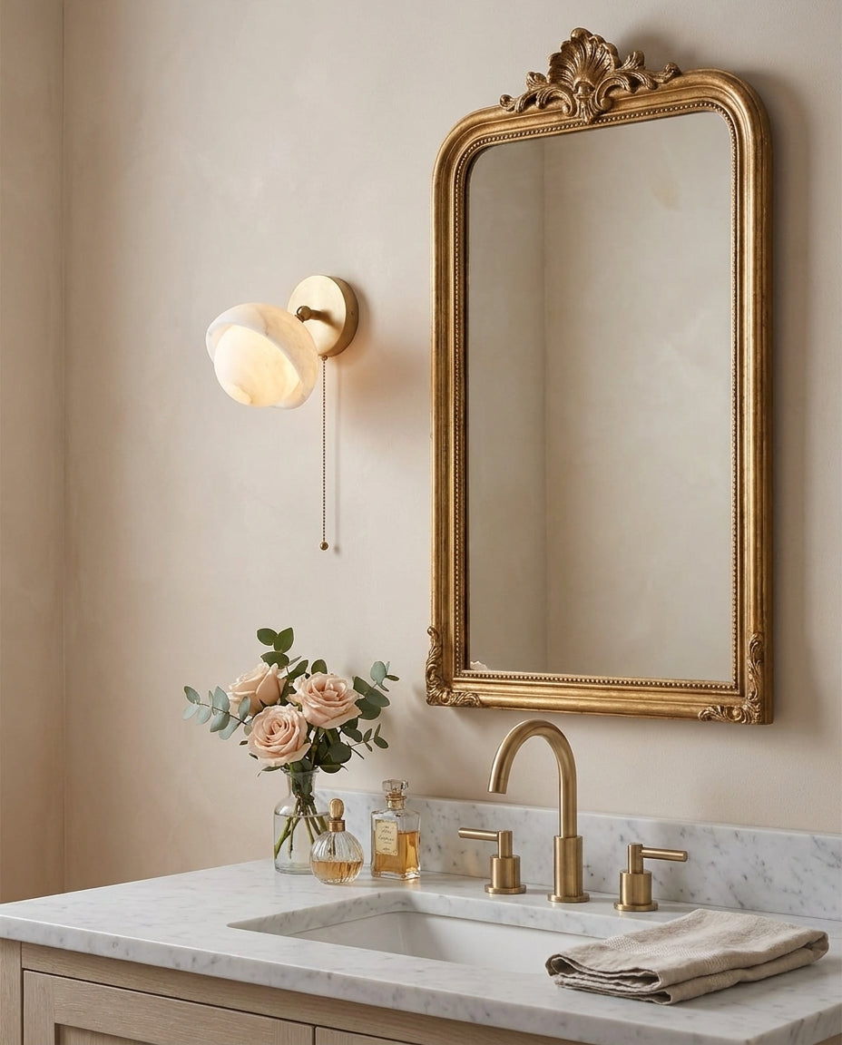 Eala Alabaster Wall Sconce — product view 2