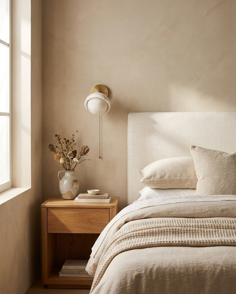Eala Alabaster Wall Sconce — product view 6