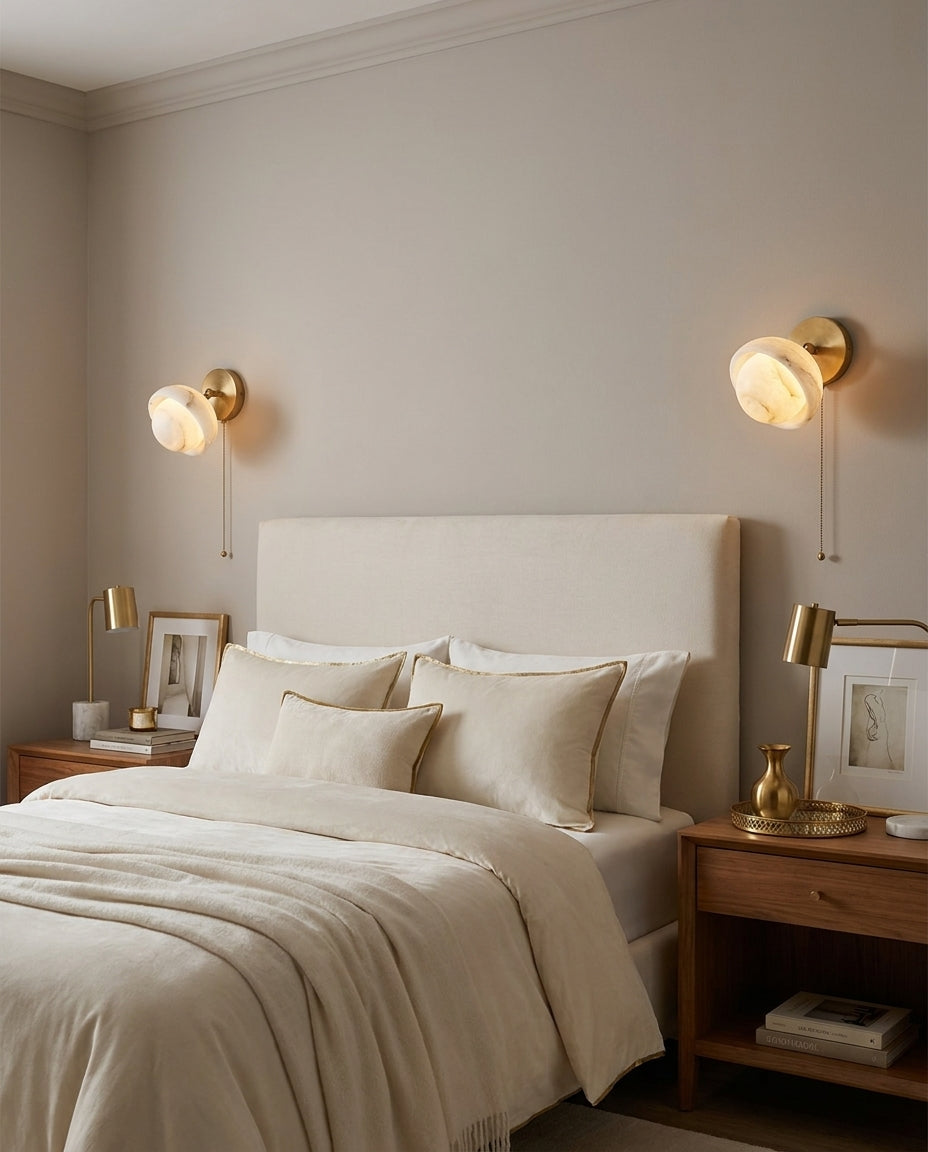 Eala Alabaster Wall Sconce — product view 9