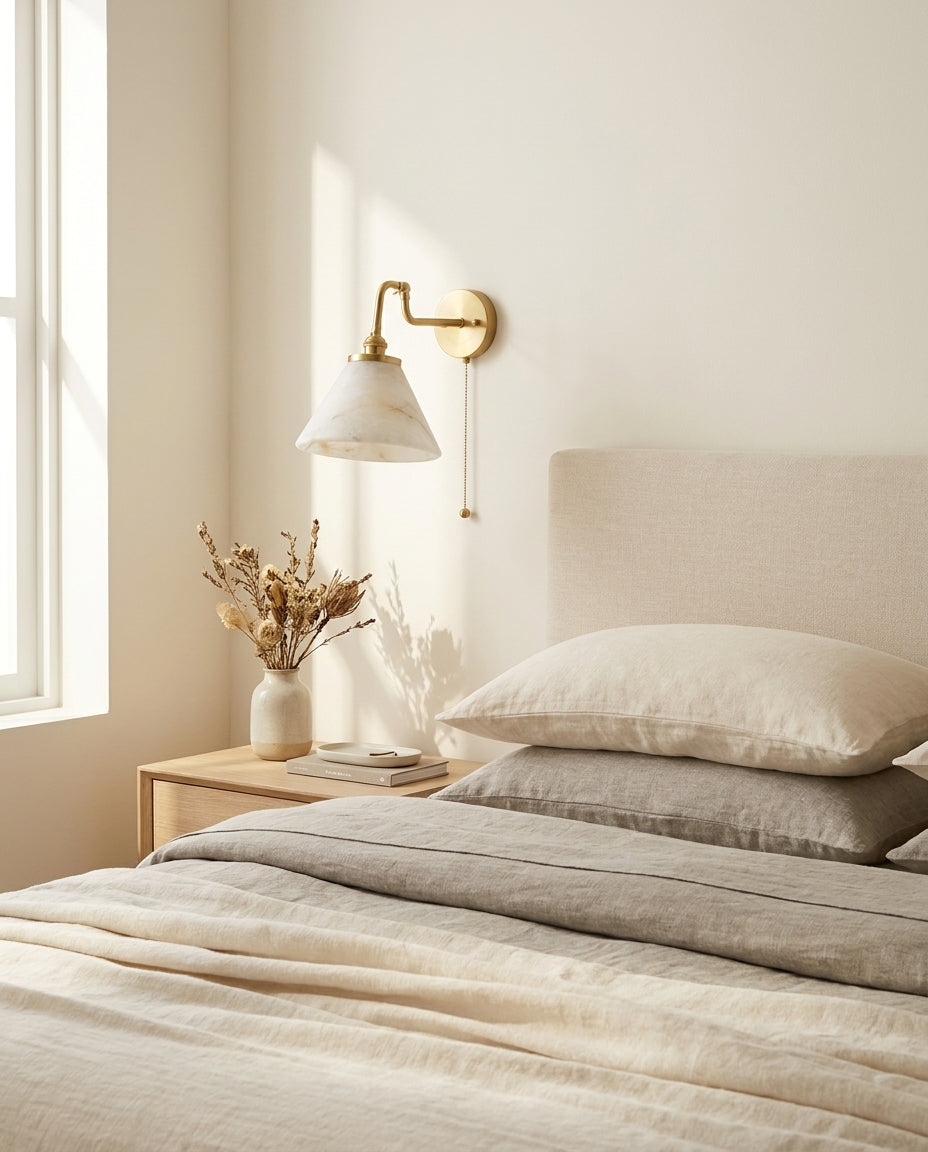 Aine Alabaster Wall Sconce — product view 3