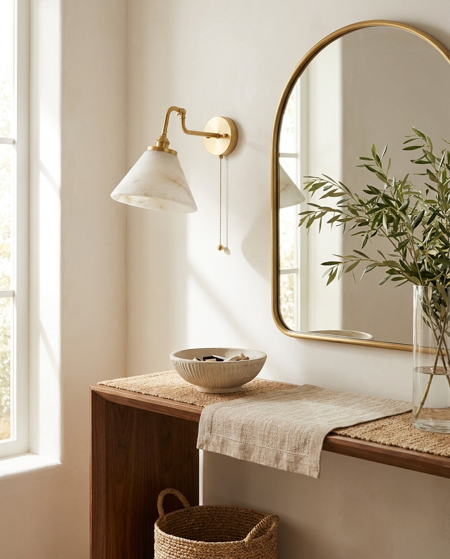 Aine Alabaster Wall Sconce — product view 7