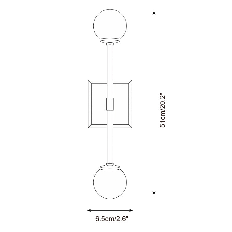 Leviano Brass Wall Sconce — product view 5