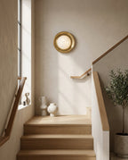 Dura Round Alabaster Wall Sconce — product view 3