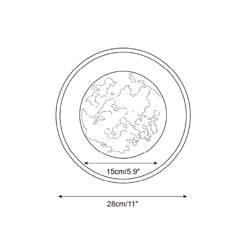 Dura Round Alabaster Wall Sconce — product view 6