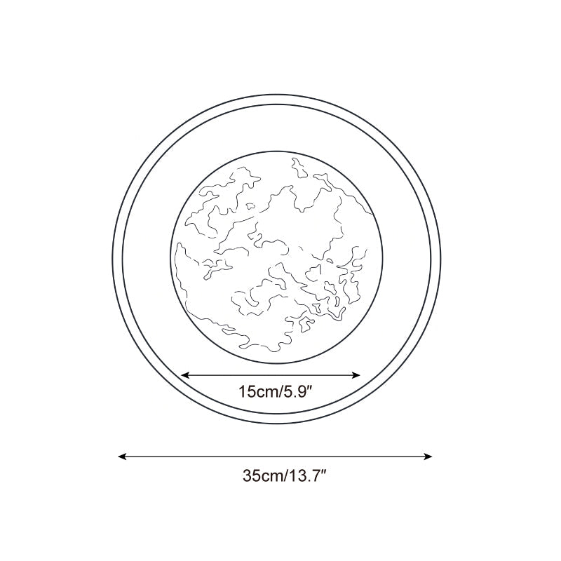 Dura Round Alabaster Wall Sconce — product view 7