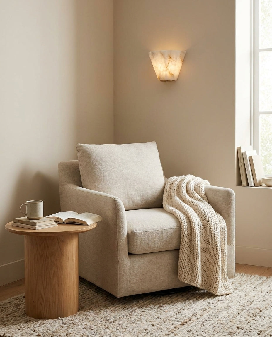 Fun Guy Alabaster Wall Sconce — product view 10