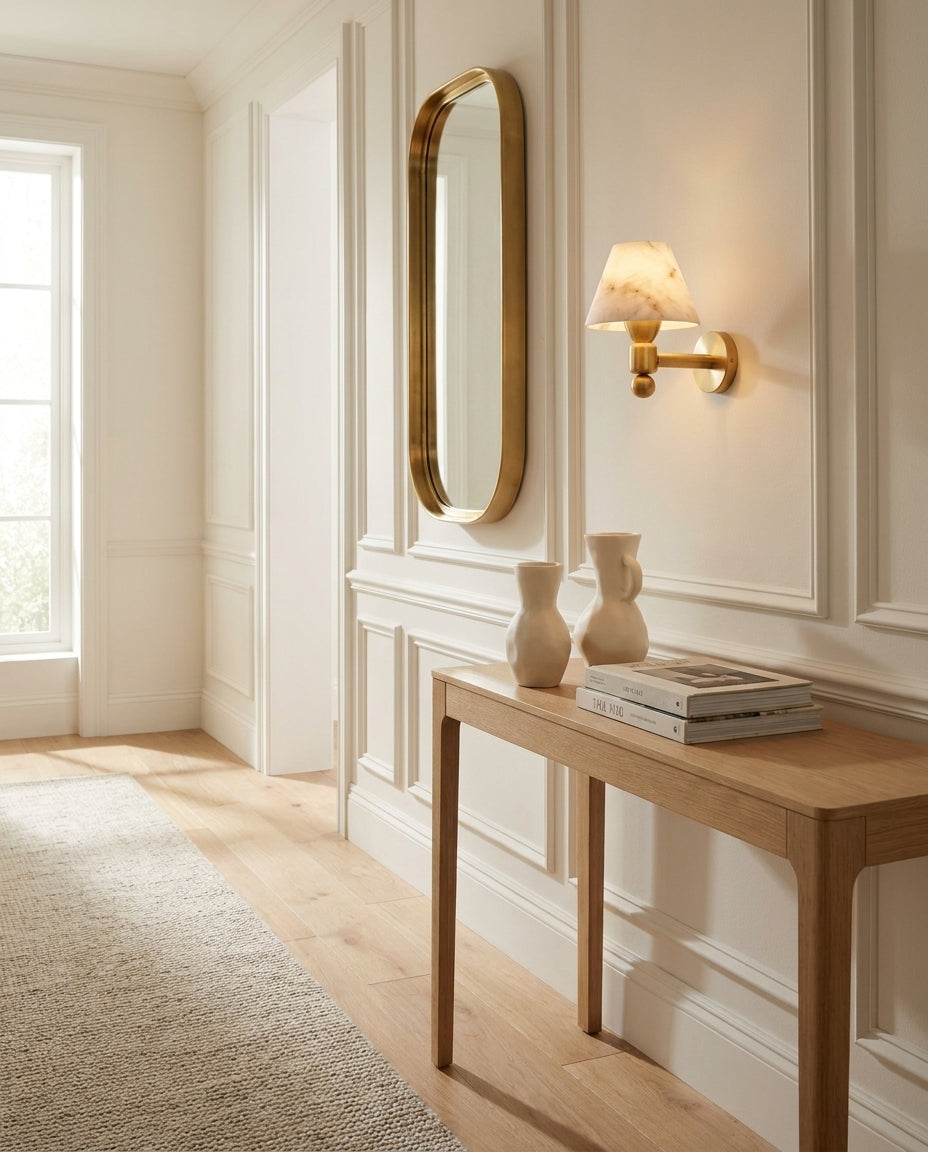 Contrast Alabaster Wall Sconce — product view 2