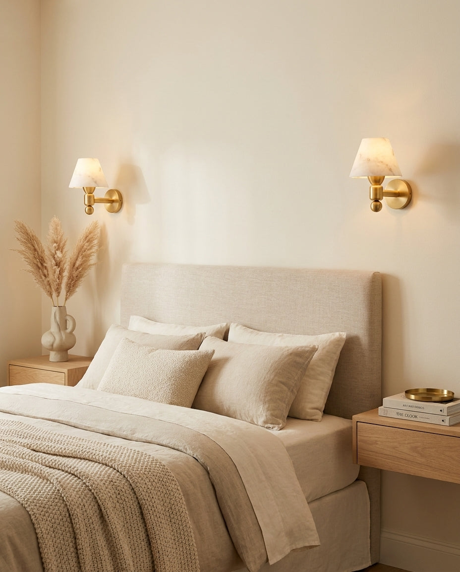 Contrast Alabaster Wall Sconce — product view 3