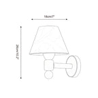 Contrast Alabaster Wall Sconce — product view 5