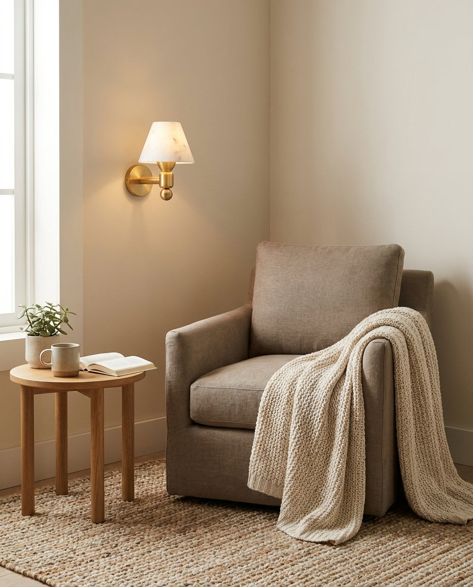 Contrast Alabaster Wall Sconce — product view 9