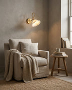 Century Alabaster Wall Sconce — product view 9