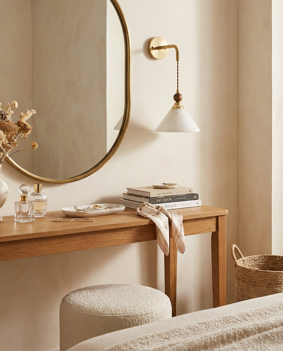 Norvian Alabaster Wall Sconce — product view 7