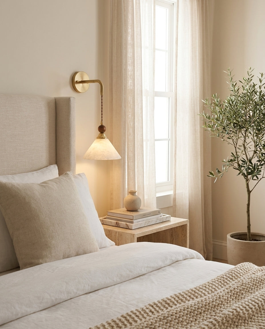 Norvian Alabaster Wall Sconce — product view 8