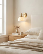 Mishya Alabaster Wall Sconce — product view 2