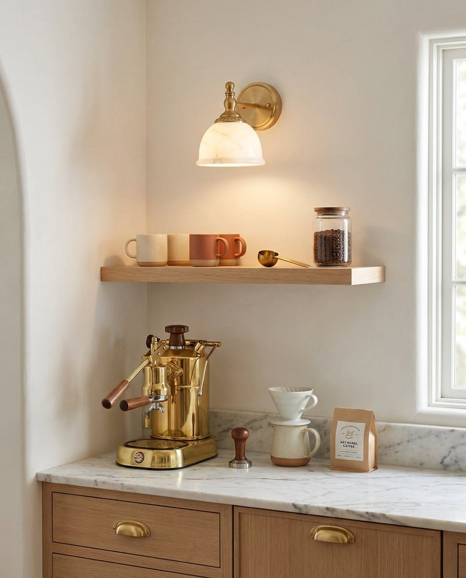 Mishya Alabaster Wall Sconce — product view 4