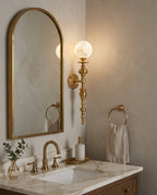 Beatty Alabaster Wall Sconce — product view 2