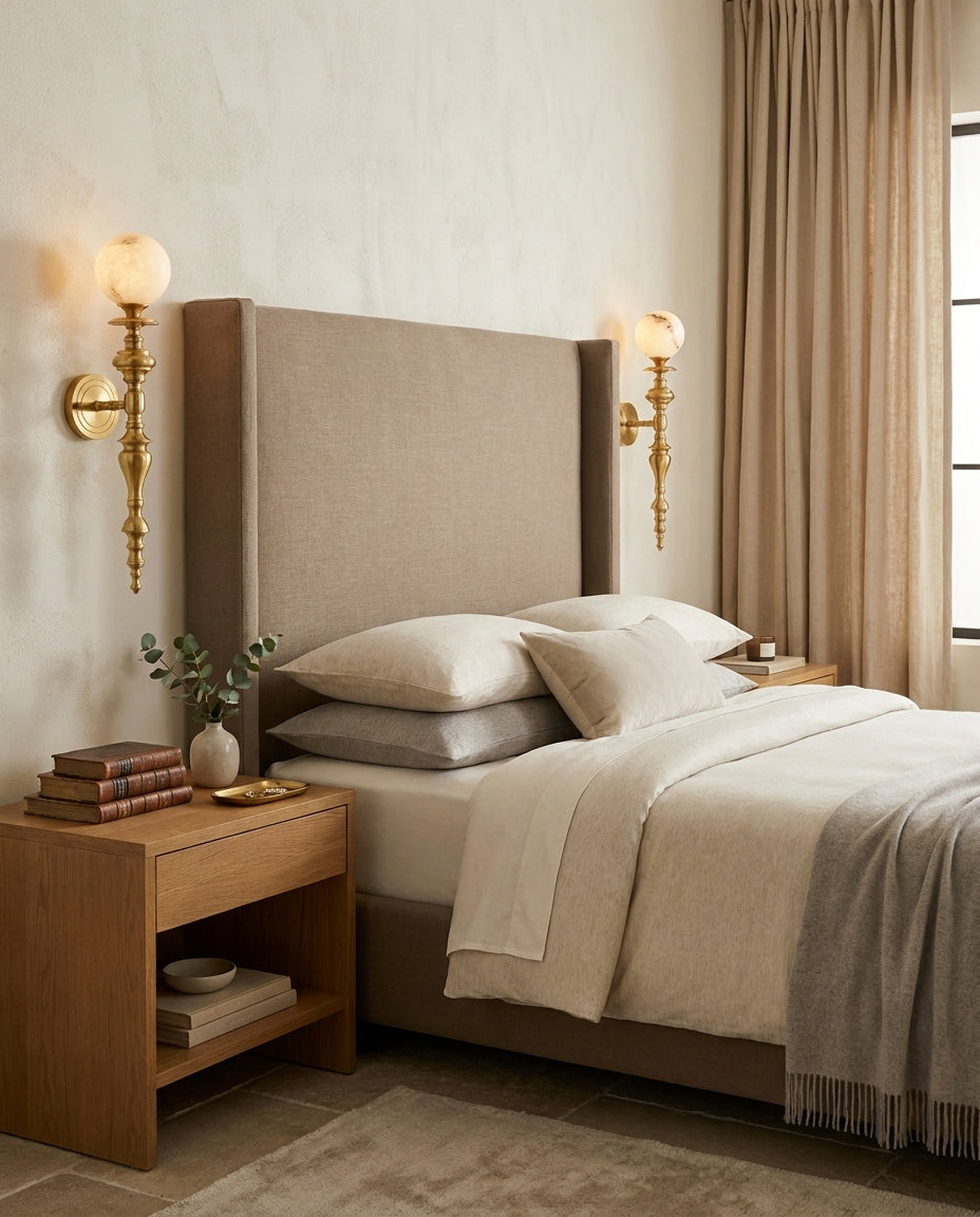 Beatty Alabaster Wall Sconce — product view 6
